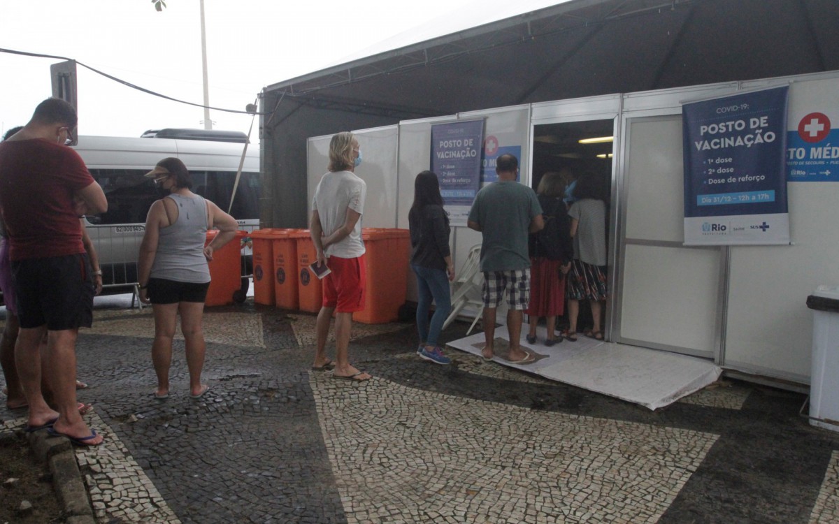 Movimentação na praia de Copacabana nesta sexta feira (31). - Marcos Porto