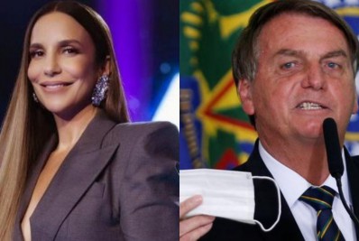 Vídeo! Ivete Sangalo incentiva coro contra presidente em show: 'Ei, Bolsonaro, vai tomar no c*'