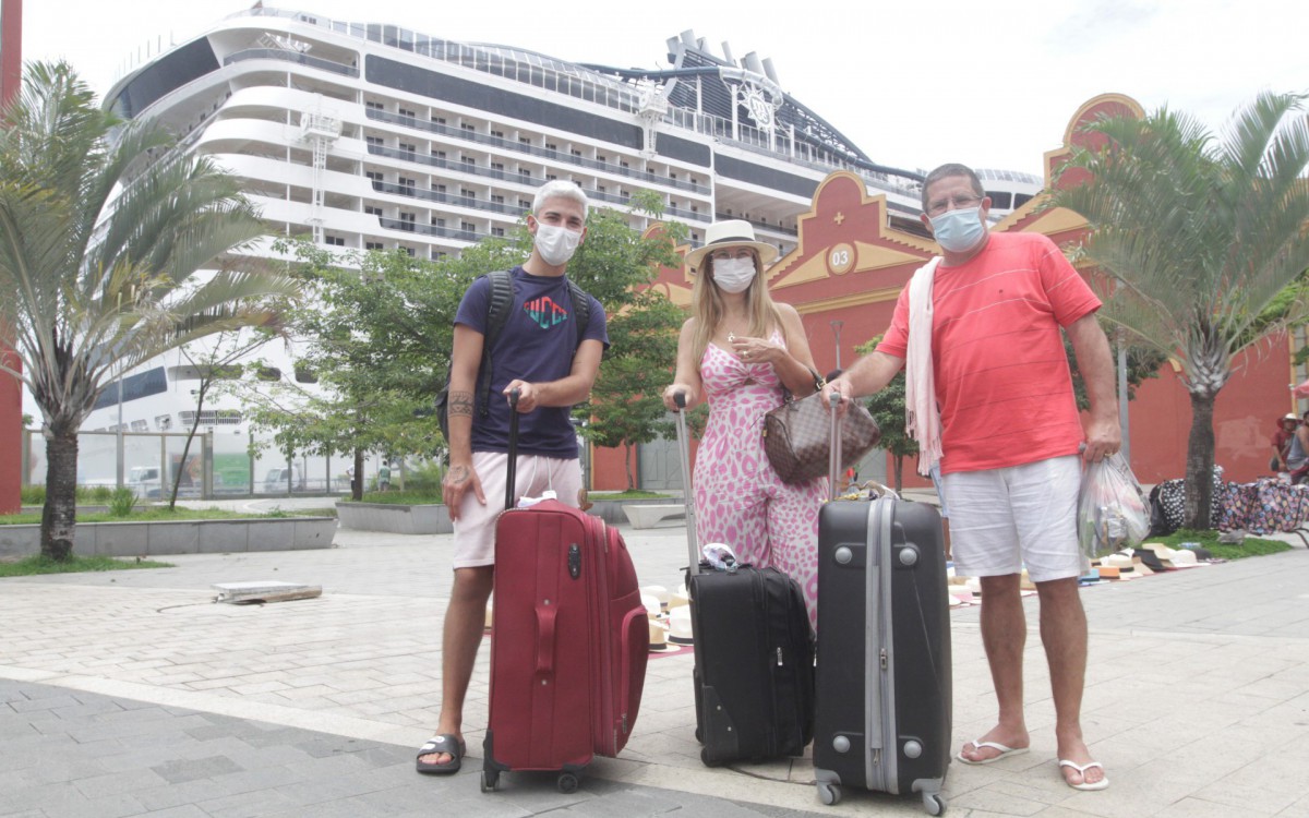 Navio MSC Preziosa chega ao Rio com cerca de 20 casos confirmados de covid-19, neste Domingo (02).