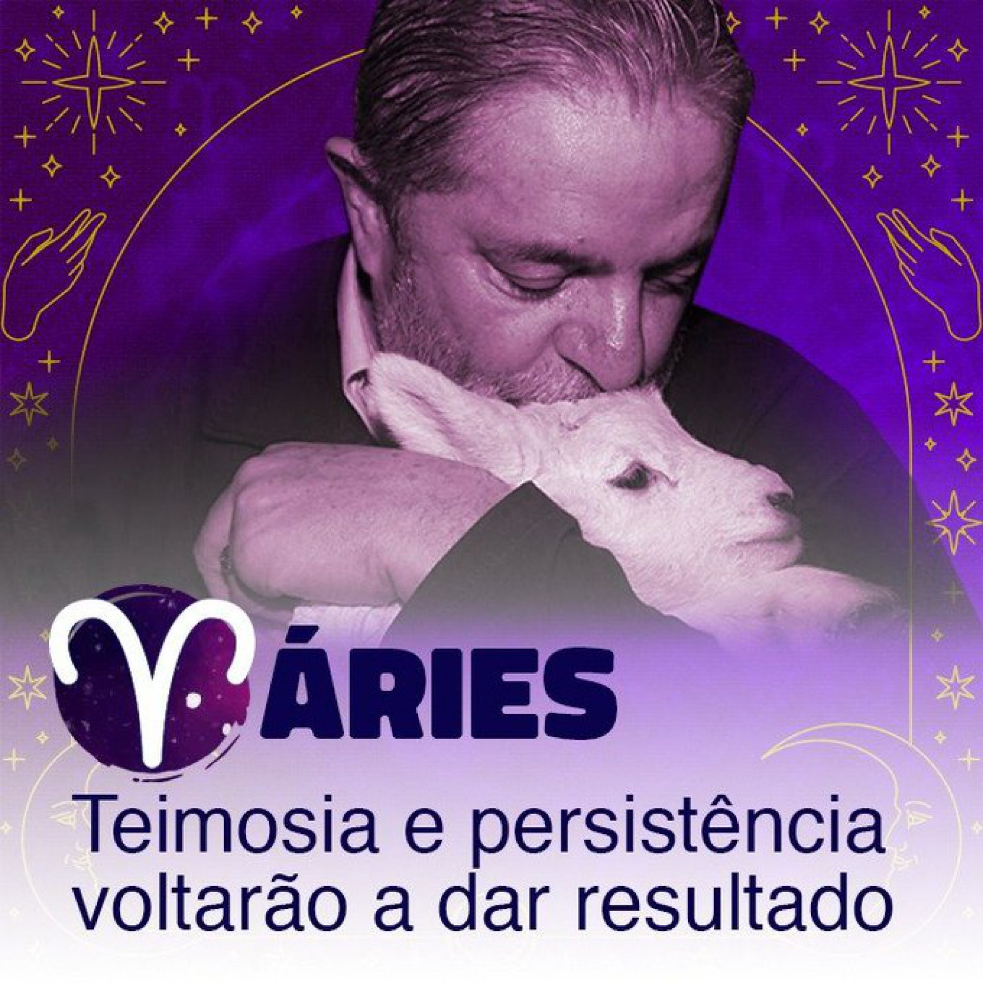 Ex-presidente Lula ainda não anunciou oficialmente a pré-candidatura, mas brincou com 'sinais dos astros' que apontam esperança, fartura e o retorno de 'alguém do passado' para o povo após as eleições de 2022
 - Reprodução Twitter