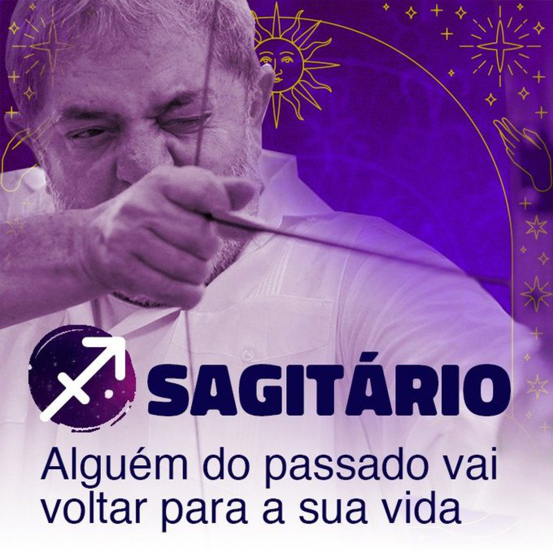 Ex-presidente Lula ainda não anunciou oficialmente a pré-candidatura, mas brincou com 'sinais dos astros' que apontam esperança, fartura e o retorno de 'alguém do passado' para o povo após as eleições de 2022
 - Reprodução Twitter