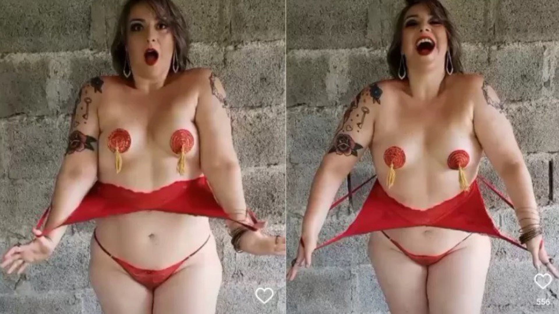 Atriz Ana Baird faz striptease burlesco nas redes sociais - Reprodução Internet