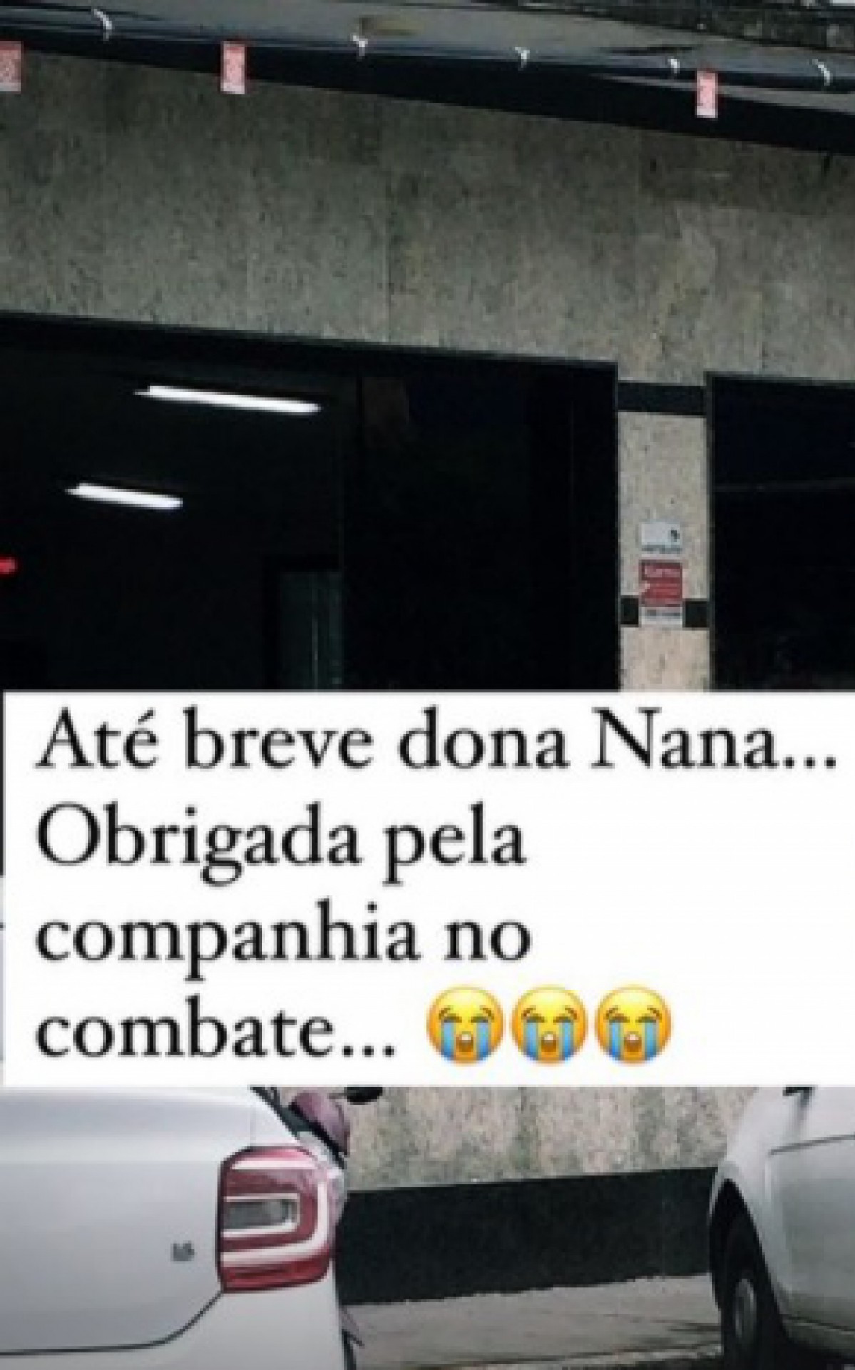 Amigos se despediram de dona Nana nesta sexta-feira (7)
