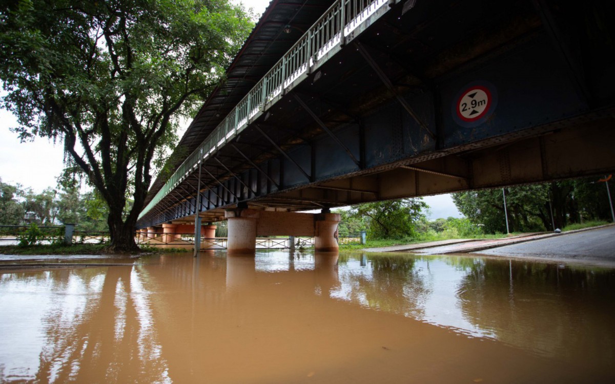 Nível do Rio Paraíba do Sul sobe em Volta Redonda devido às chuvas das últimas horas  - Divulgação