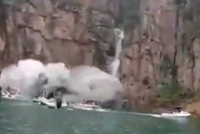 Inquérito aponta erosão natural de rocha em Capitólio