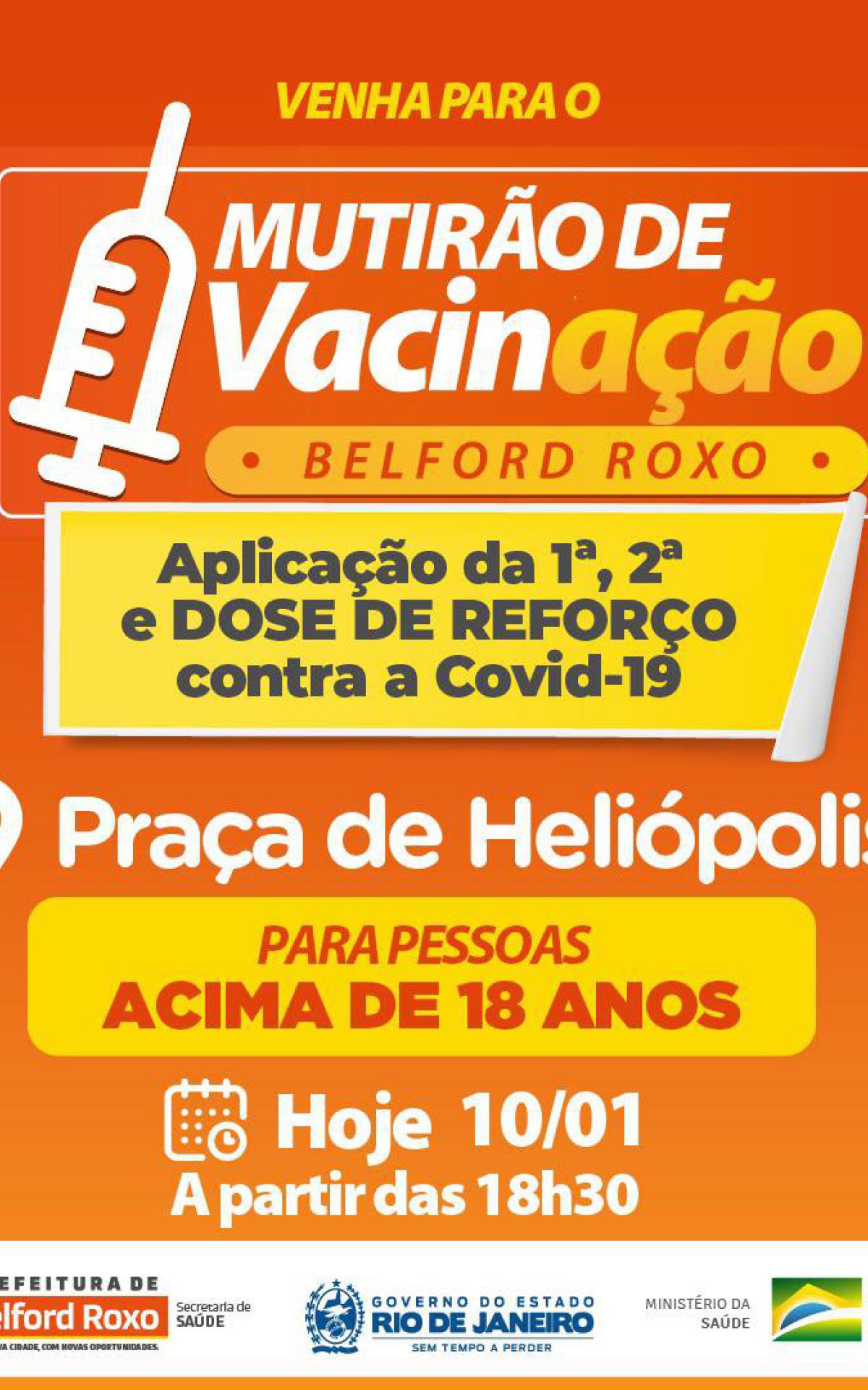 O mutir&atilde;o acontece na Pra&ccedil;a de Heli&oacute;polis