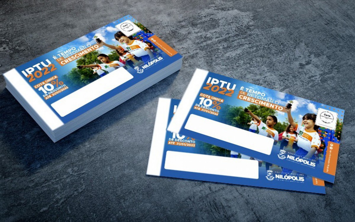 A Prefeitura de Nil&oacute;polis oferece aos contribuintes 10% de desconto para o pagamento de cota &uacute;nica, se quitados at&eacute; dia 31 de janeiro. H&aacute; ainda a possibilidade de parcelamento em at&eacute; 10 vezes, por&eacute;m sem desconto