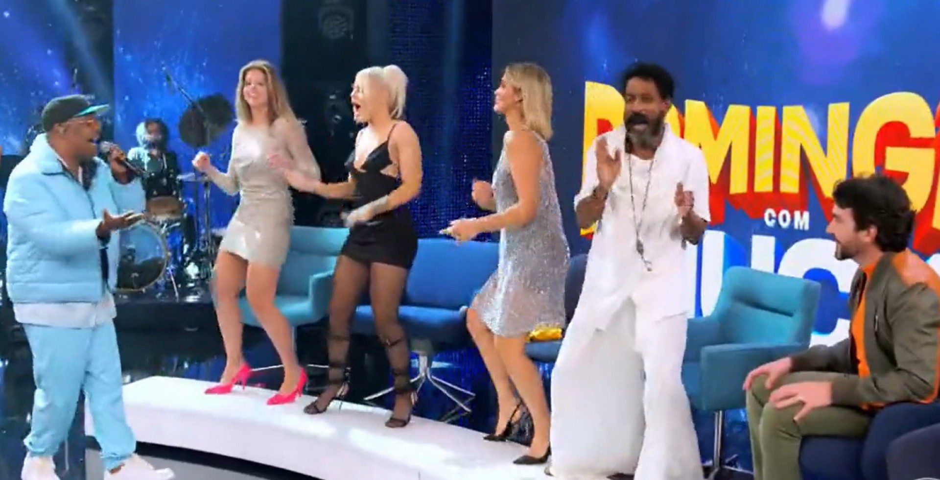 Padre Fábio de Melo dança a música Lepo Lepo, no Domingão com Huck - reprodução de vídeo