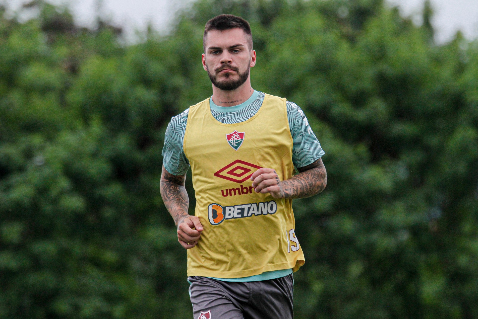 Nathan participa de treino no Fluminense - Lucas Mercon/Flu