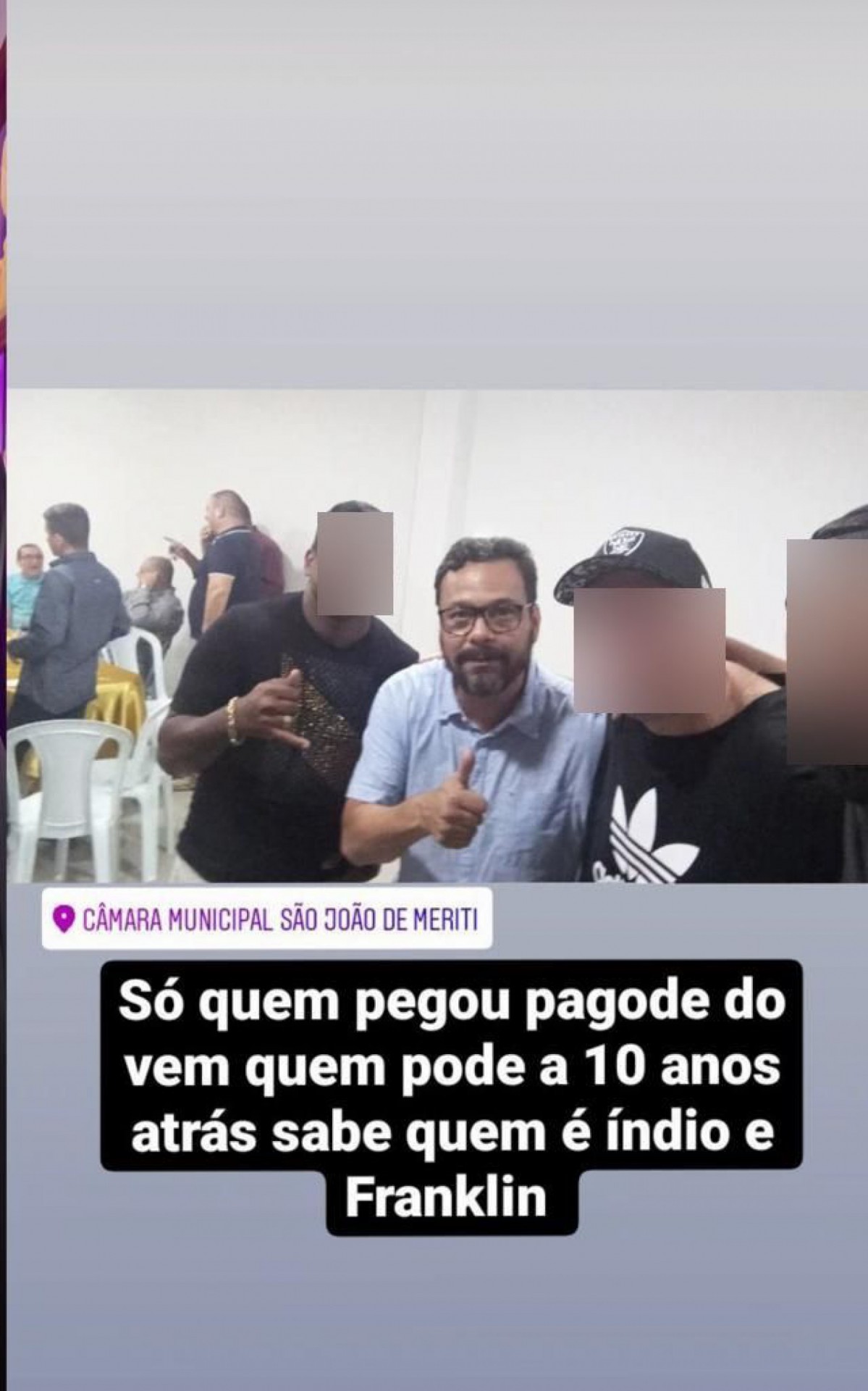 O vereador Renato Pimenta, em comemora&ccedil;&atilde;o na C&acirc;mara de Meriti