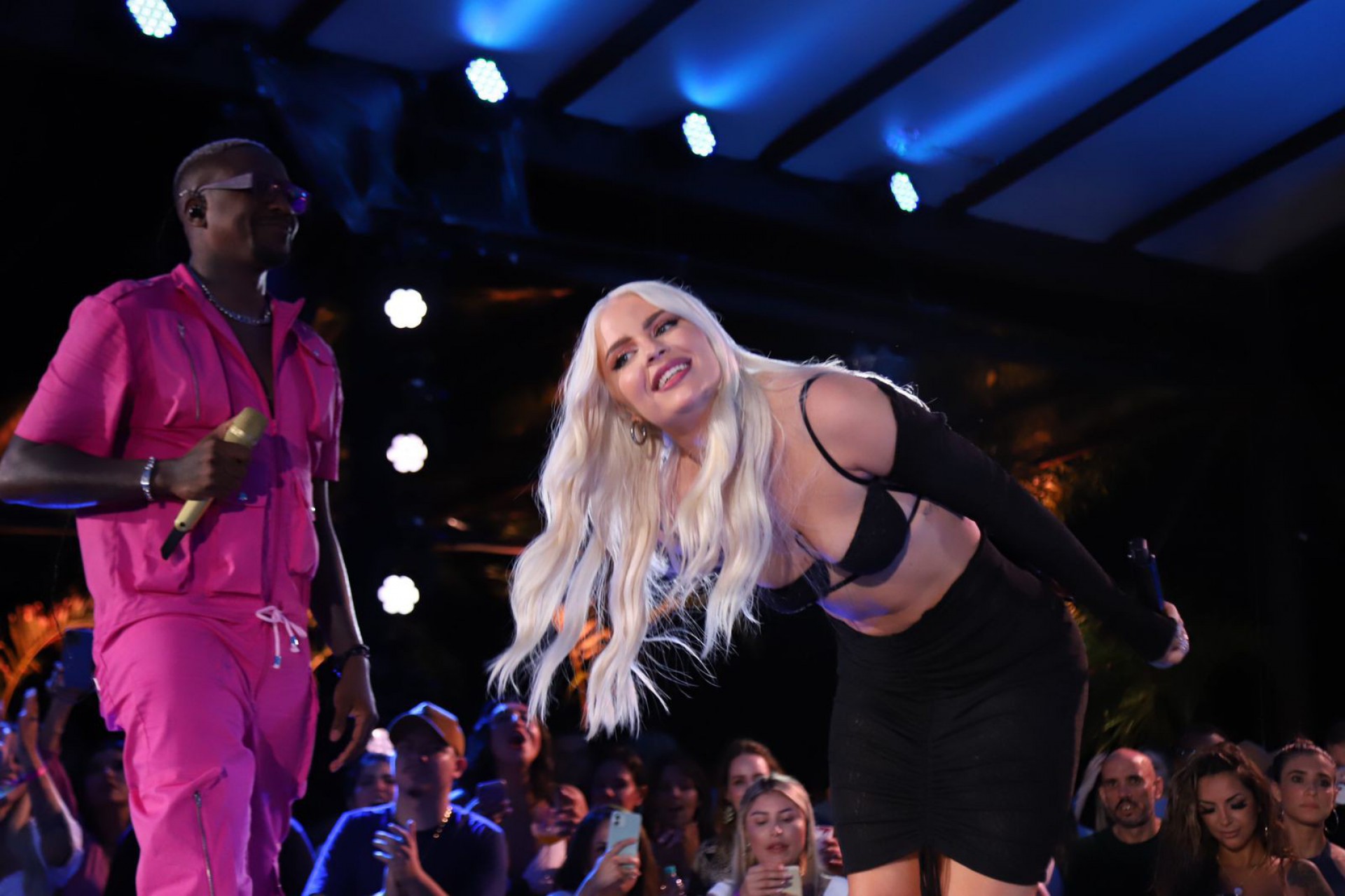 Luisa Sonza participa da gravação de DVD de Mumuzinho, no Rio, na noite desta quarta-feira - Beatriz Damy / Agnews