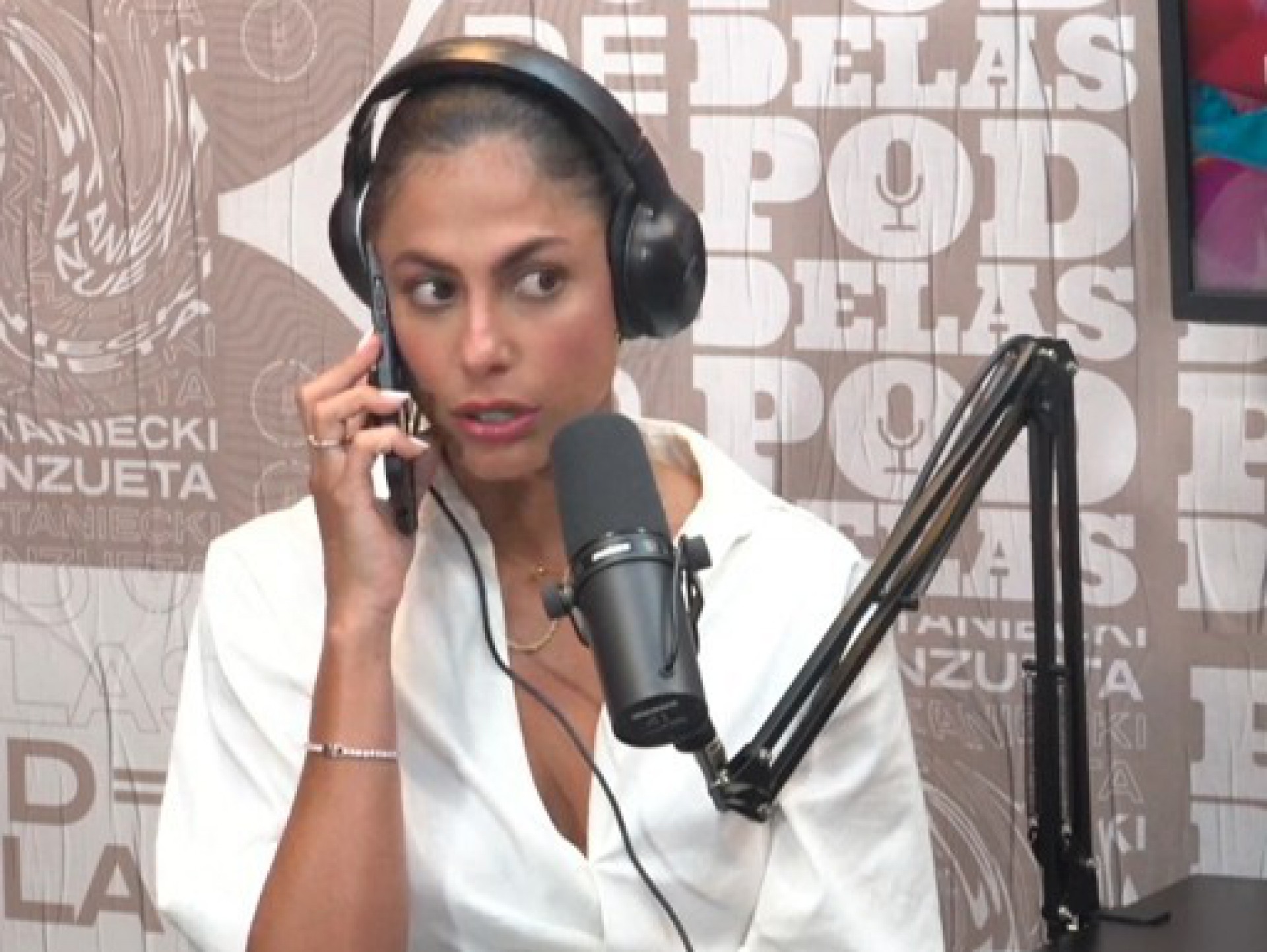 Mari Gonzalez durante o 'PodDelas' - Reprodução