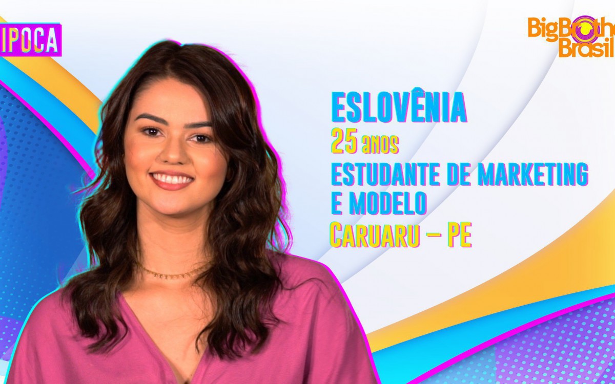 Eslovênia, participante do 'BBB 22' - Reprodução
