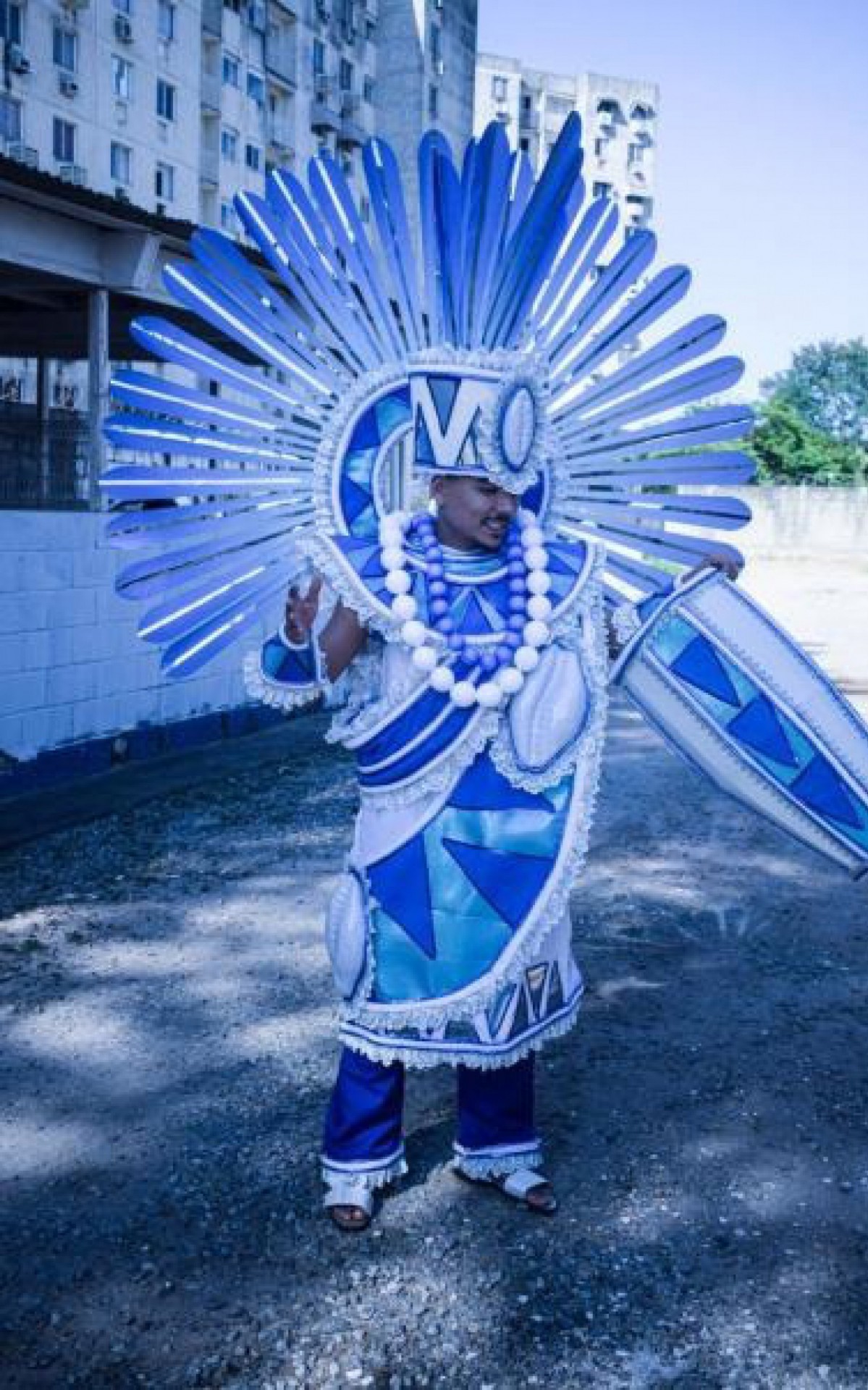 Uma das fantasias da Ala da Comunidade da Inocentes de Belford Roxo