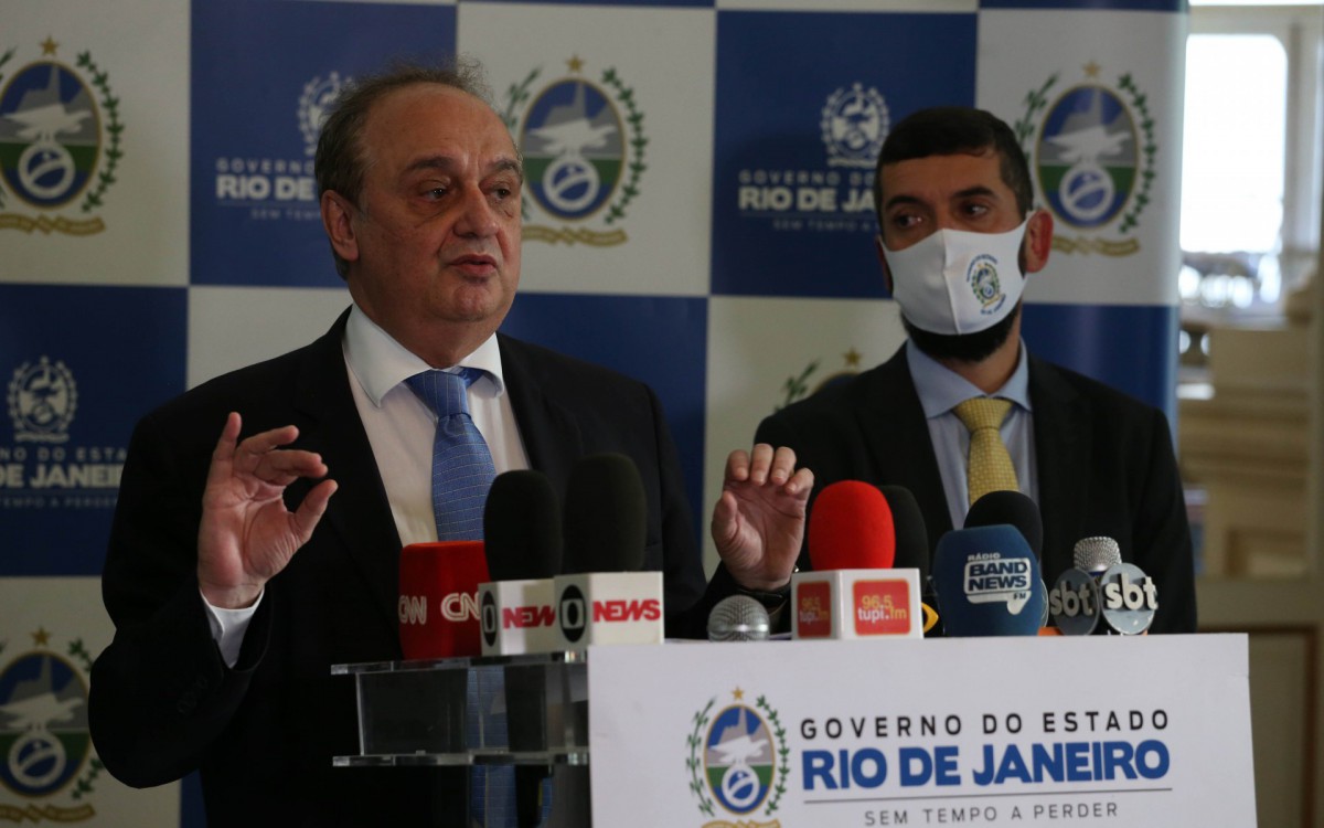 Rio,17/01/2022-LARANJEIRAS,Palacio Guanabara, coletiva com Governador Claudio Castro e o secretario de fazenda Nelson  Rocha sobre Plano de ecuperacao Fiscal. Na foto. Nelson Rocha.Foto: Cleber Mendes/Ag&ecirc;ncia O Dia      