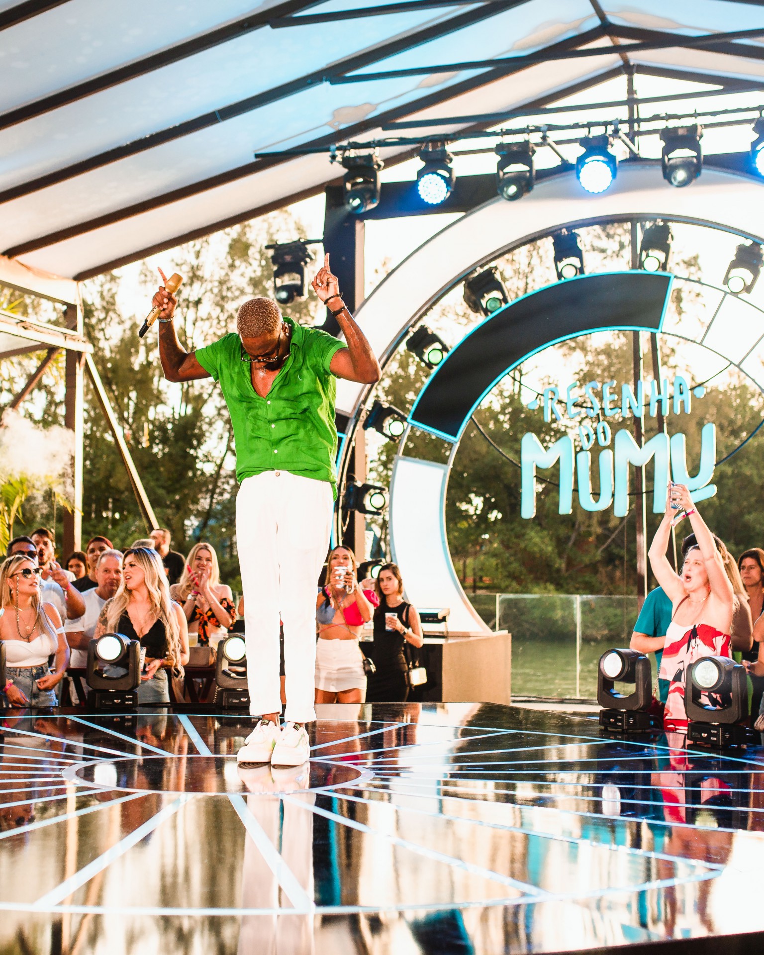 Mumuzinho na gravação do DVD 'Resenha do Mumu' - Divulgação