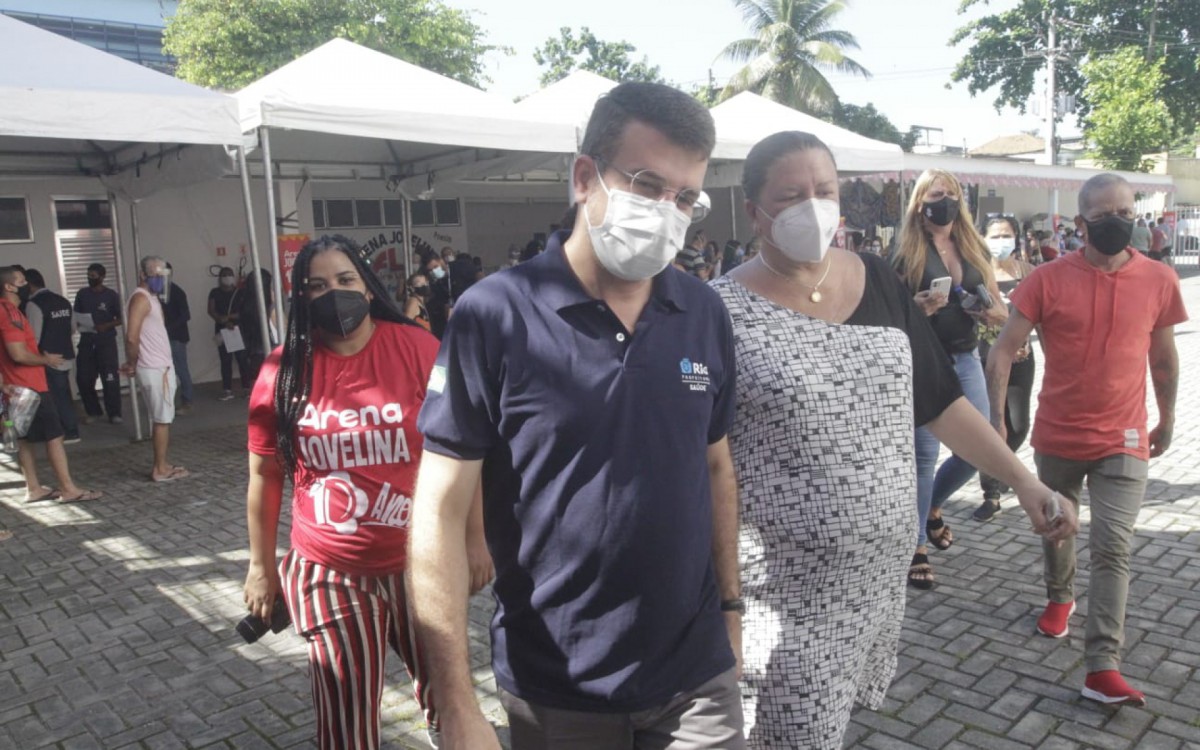 Prefeitura do Rio abriu um novo centro de testagem na Arena Carioca Jovelina P&Atilde;&copy;rola Negra, na Pavuna
