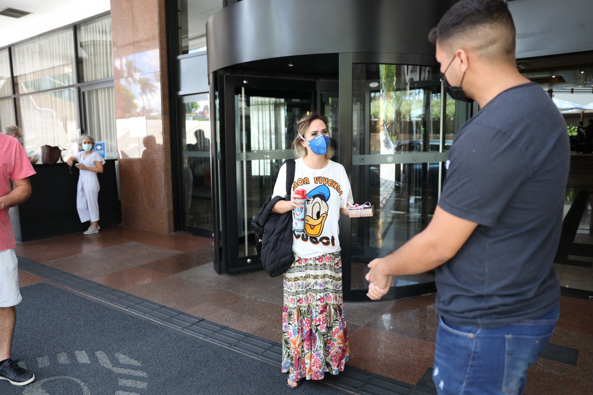 Tatá Werneck deixa hotel em São Paulo na tarde desta terça-feira - Lucas Ramos / Ag. News