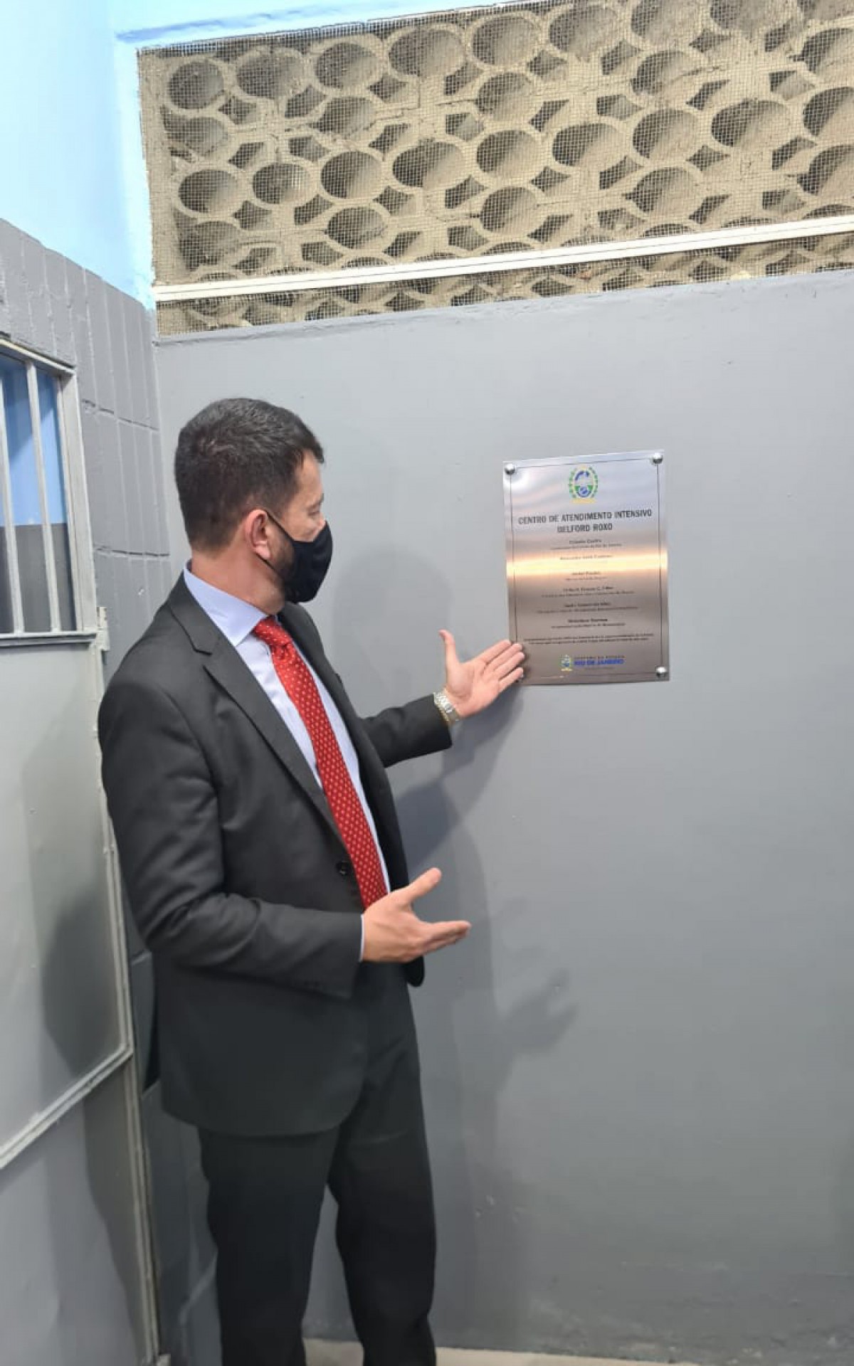 O diretor-geral do Degase, Victor Poubel, esteve presente no evento de reinaugura&ccedil;&atilde;o dos alojamentos