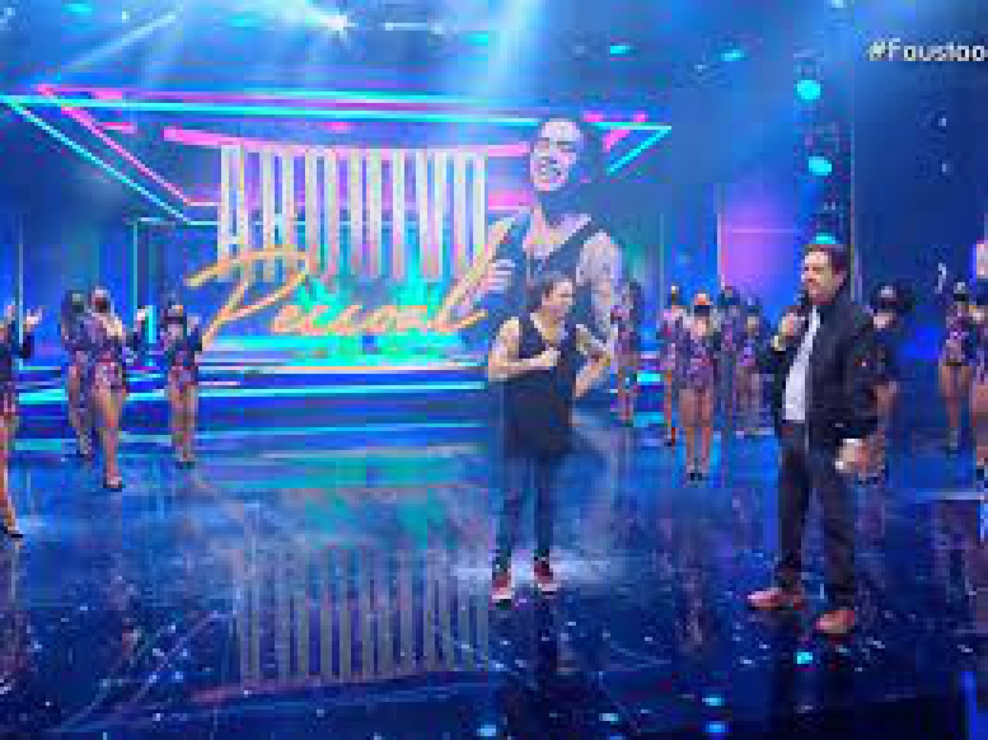 Whindersson Nunes com Fausto Silva - Reprodução/Band