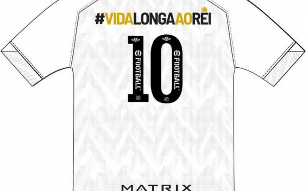 Camisa do Santos na final da Copinha terá homenagem a Pelé