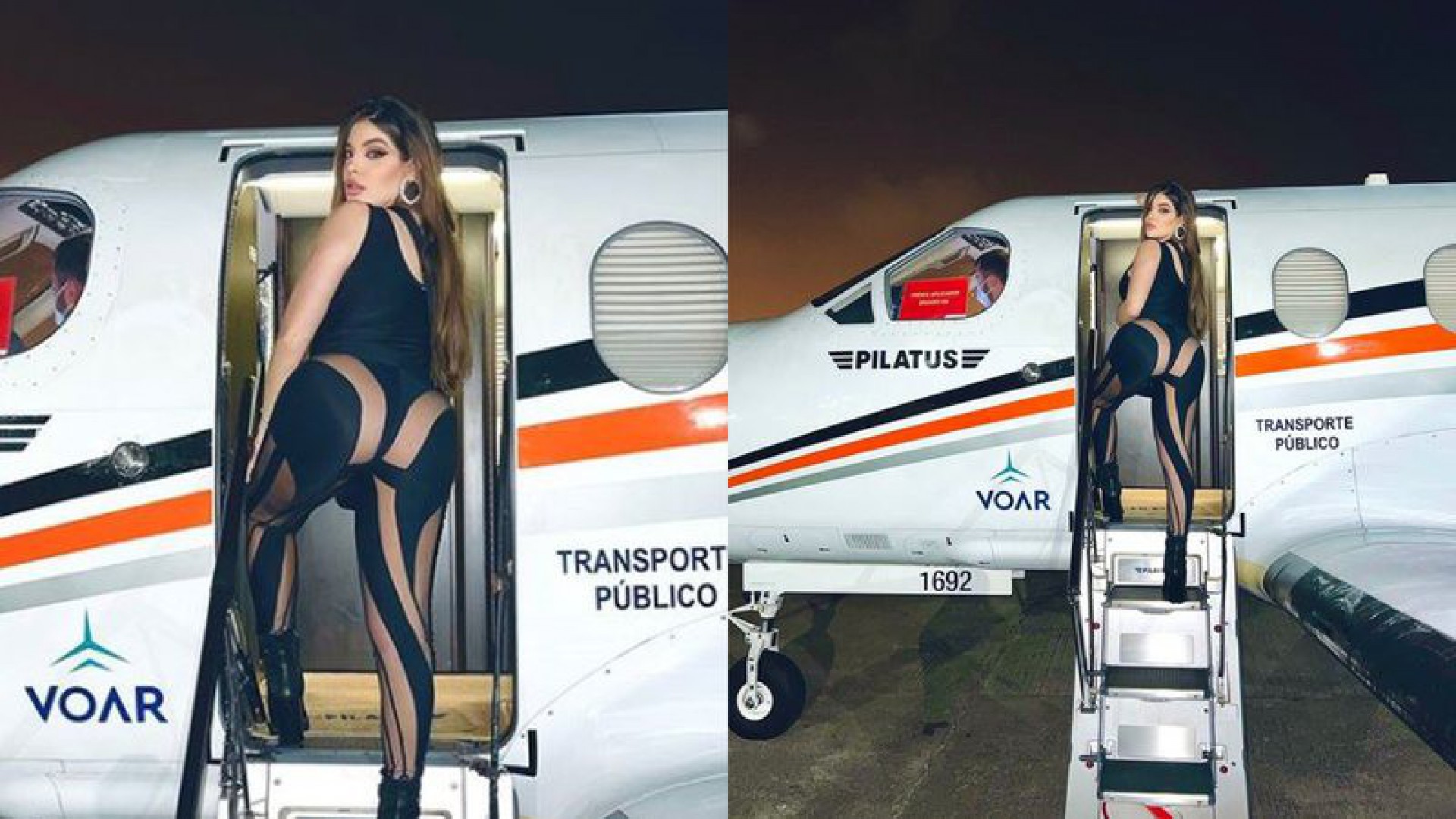 Gkay de jatinho indo para show de Anitta no Rio de Janeiro. - Reprodução Internet