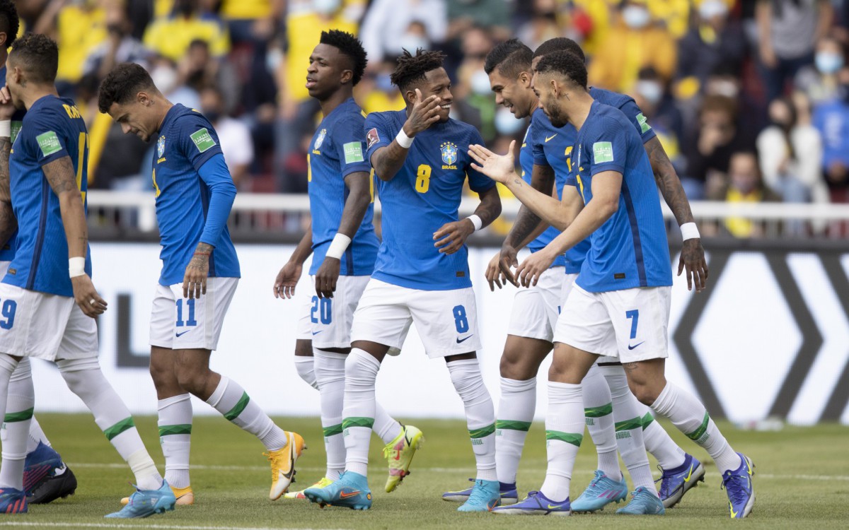 Brasil x Equador em Quito pelas Eliminatórias da Copa do Mundo de 2022. Lucas Figueiredo/CBF