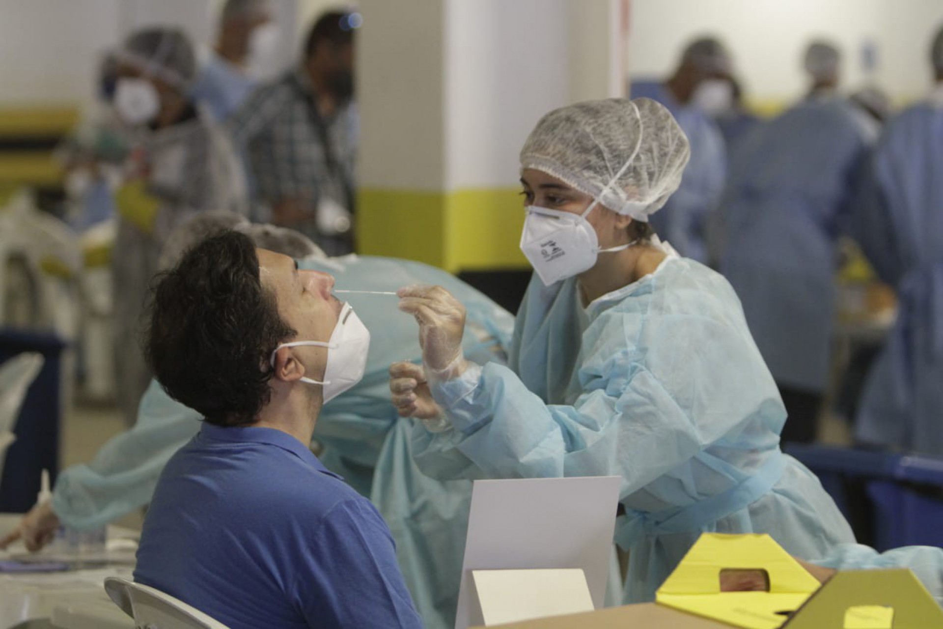 Inauguração do novo Mega Posto de Testagem do Estado do Rio de Janeiro no Maracanã - Marcos Porto / Agência O Dia