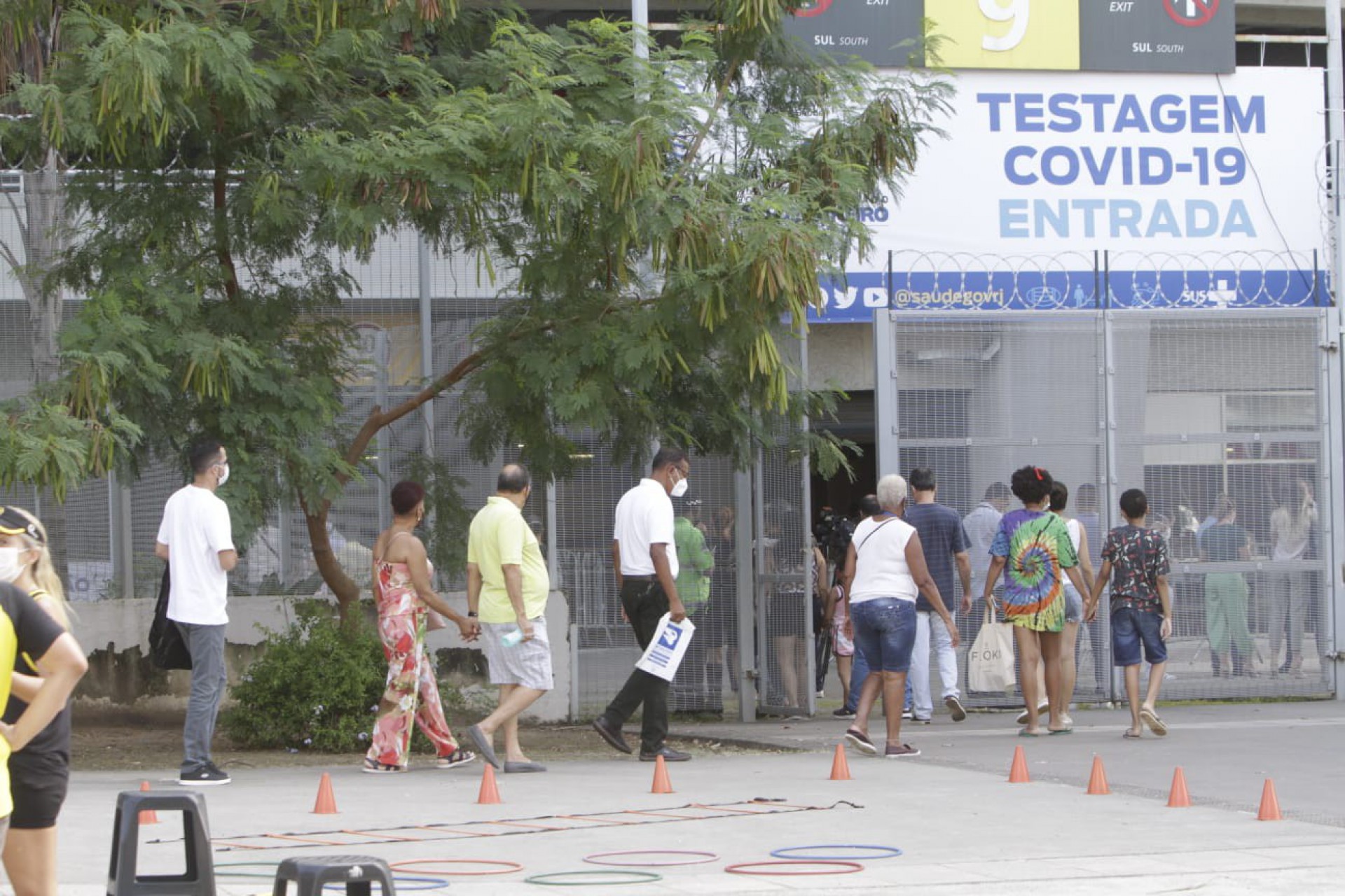 Inauguração do novo Mega Posto de Testagem do Estado do Rio de Janeiro no Maracanã - Marcos Porto / Agência O Dia