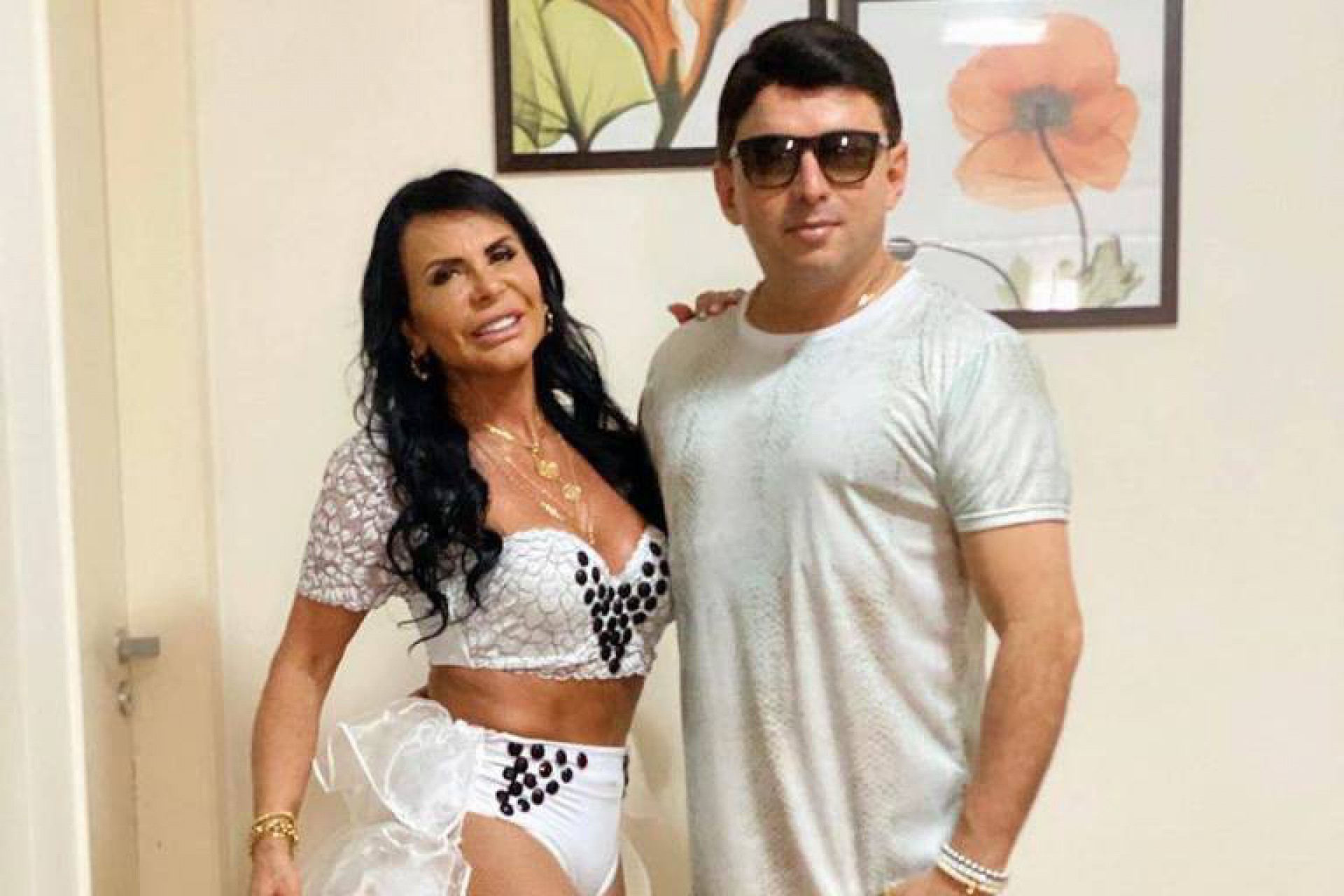 Gretchen com o atual marido, Esdras de Souza - Reprodução: Web