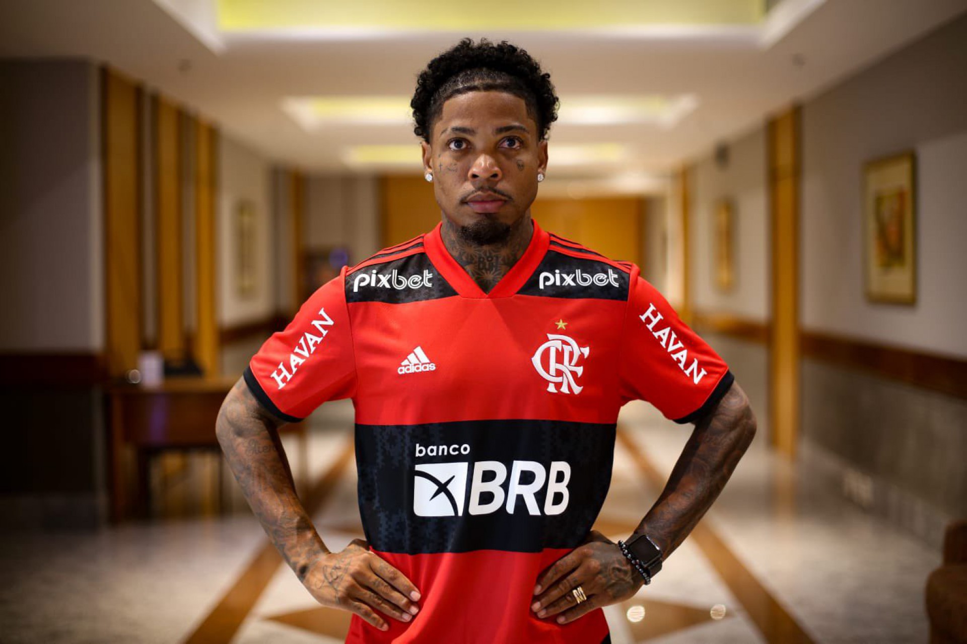 Marinho é o novo reforço do Flamengo para a temporada de 2022 - Gilvan de Souza/C.R. Flamengo