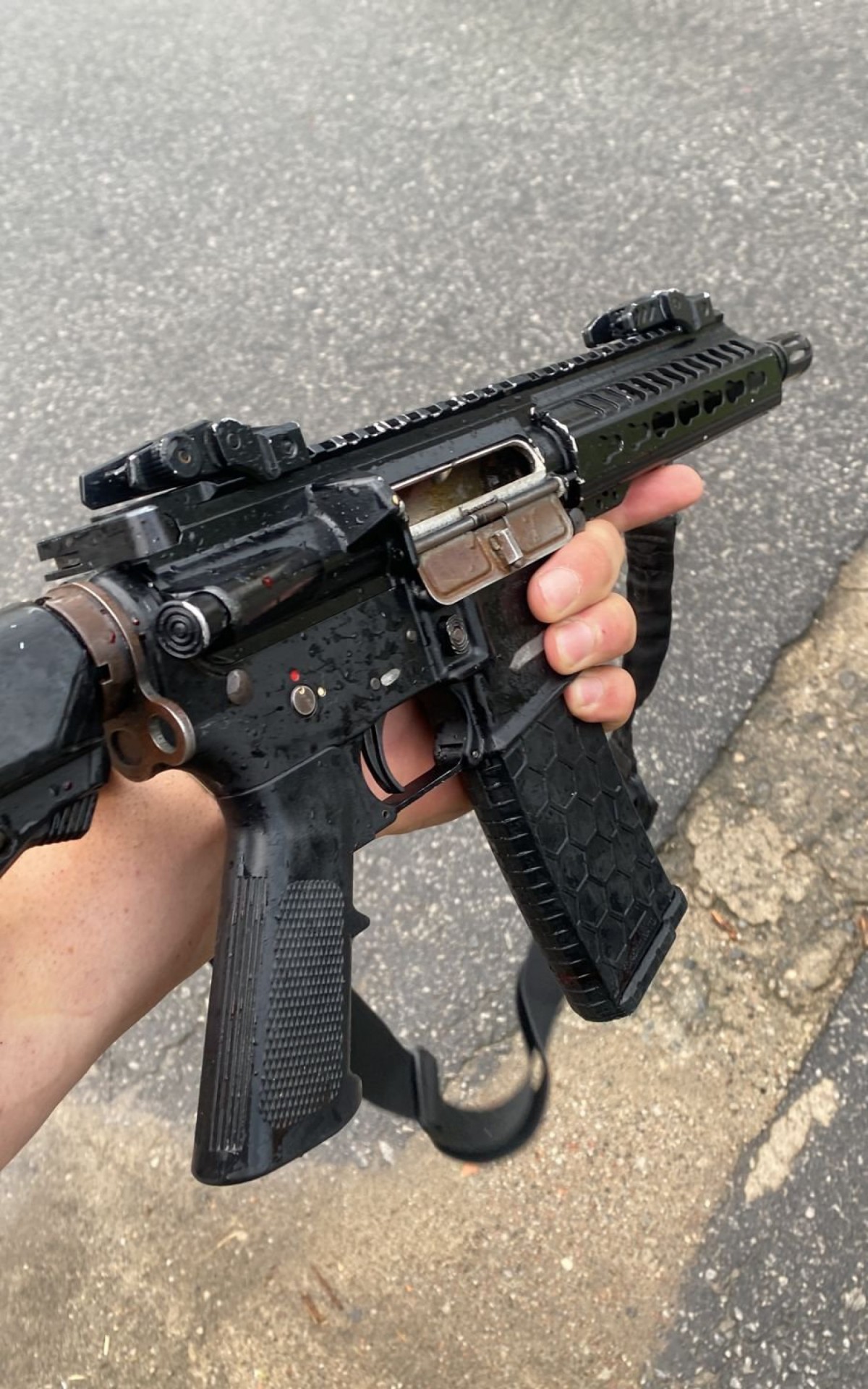 Material apreendido na ação