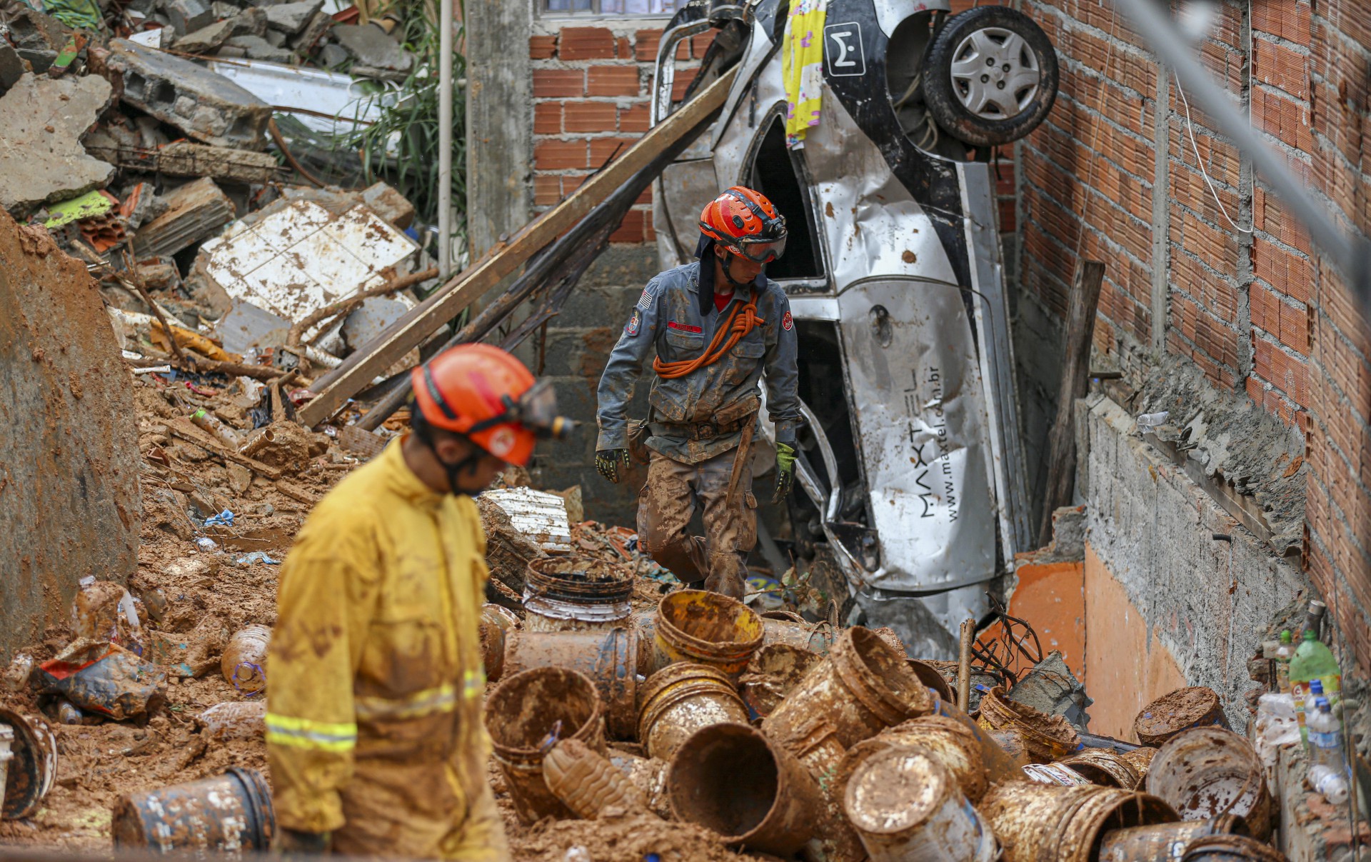 Chuvas provoca estragos em São Paulo - AFP