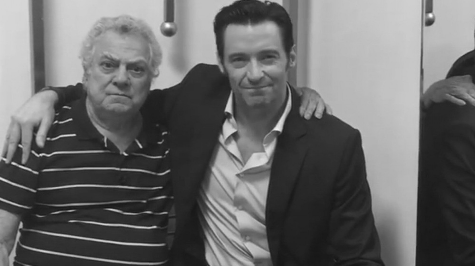 Dublador de Wolverine, Isaac Bardavid se encontrou com o ator Hugh Jackman em 2017 - Reprodução da internet