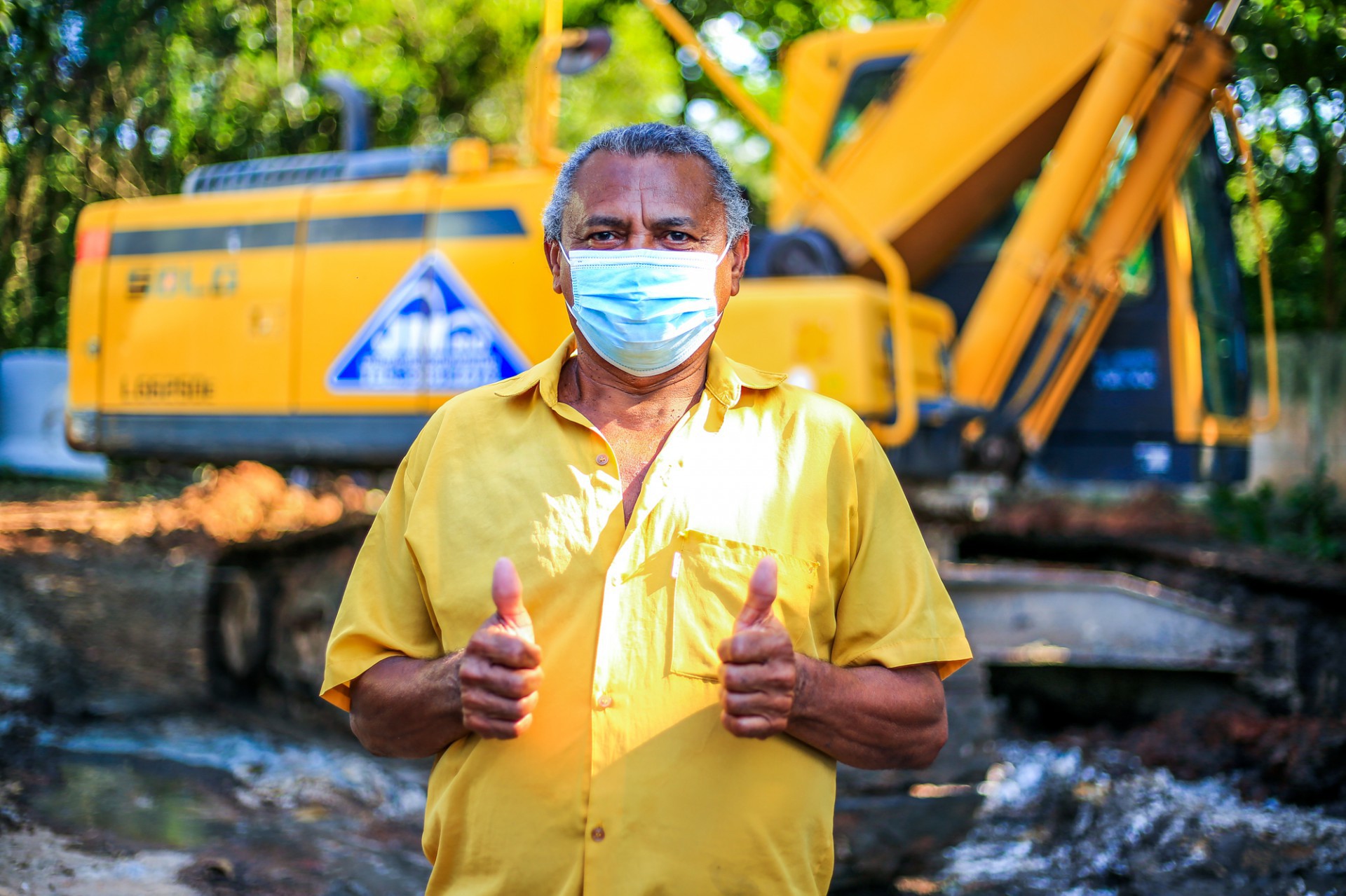 O pedreiro Antonio Alcides destacou que as obras estão valorizando o bairro - Rafael Barreto / PMBR