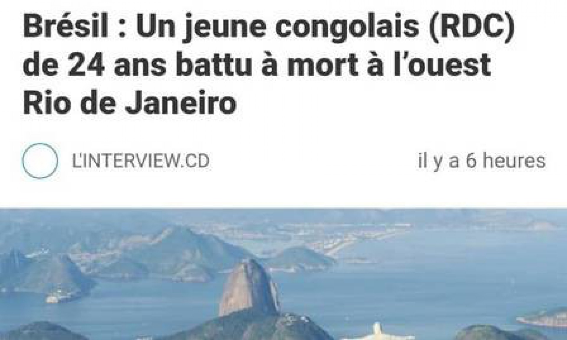 O site Congo 