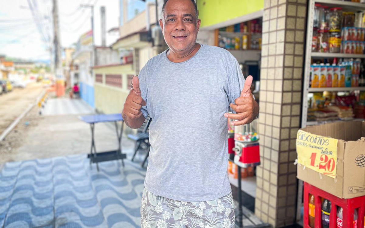 Comerciante Amarildo Peres destacou que as obras levar&aacute; melhorias e valorizar&aacute; o bairro