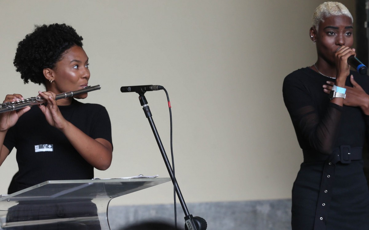 Rio,04/02/2022-LARANJEIRAS,Palacio Guanabara, Governo do Estado lanca programa Desenvolve Mulher, na foto. Apresentacao Musical.Foto: Cleber Mendes/Ag&ecirc;ncia O Dia      