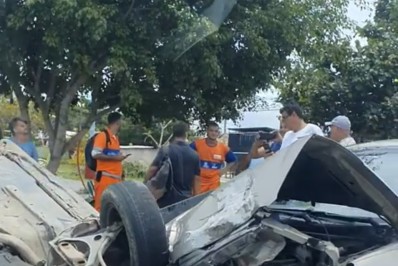 Grave acidente de trânsito próximo a Rua 83 e a 90 em Itaipuaçu