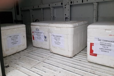 Campos recebe mais 14.100 doses da vacina contra a Covid-19