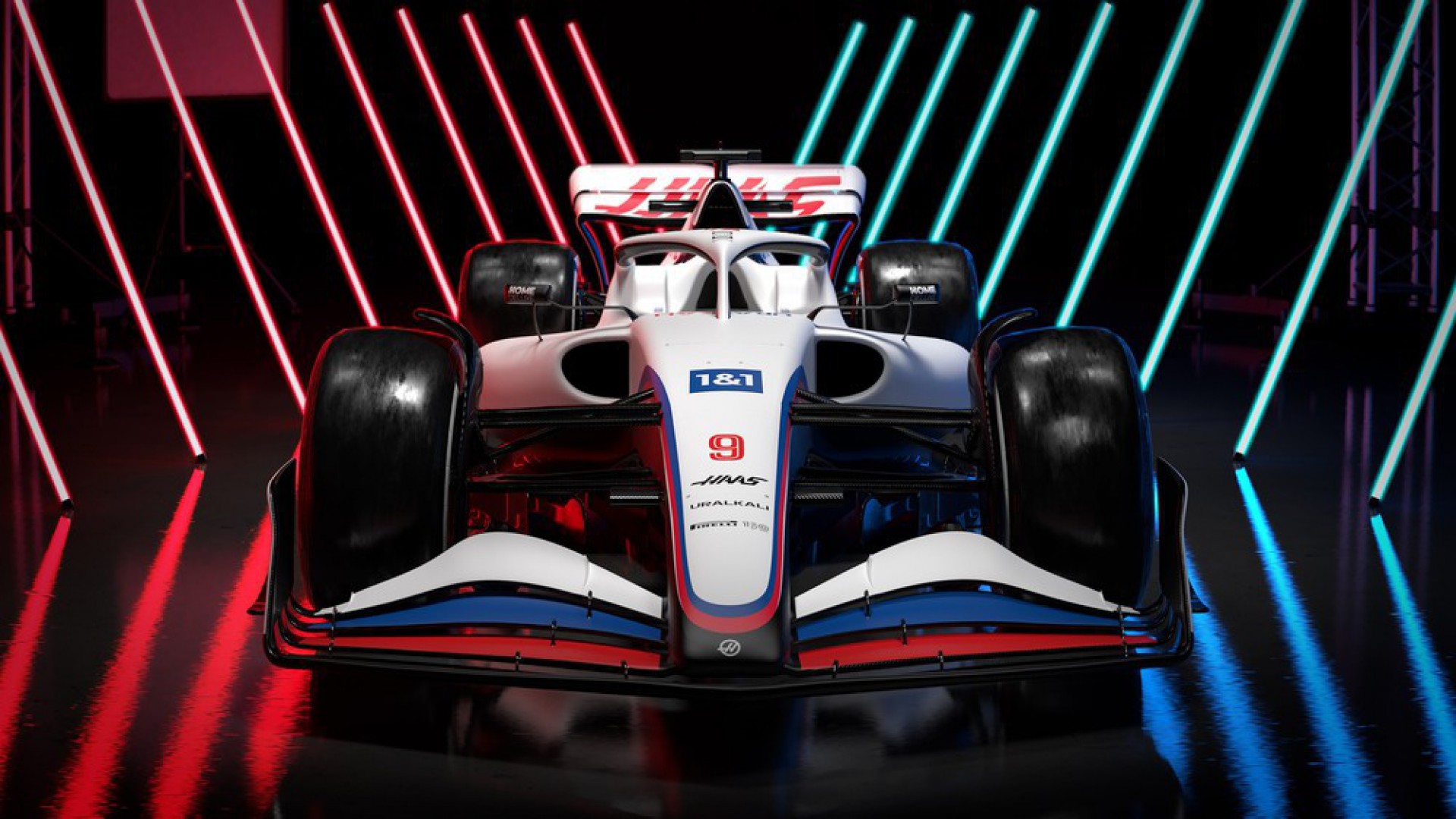 Equipe Haas apresentou pintura de 2022 em formato digital. Carro ainda não está pronto - Divulgação/Haas