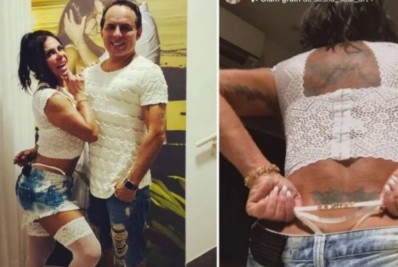 Gretchen usa calcinha com o nome do marido: 'Se incomodem mesmo!'