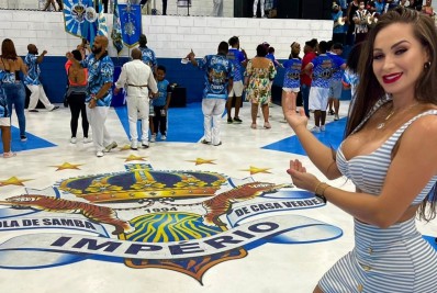 Rainha de Bateria da Inocentes de Belford Roxo, Natália Lage, faz sucesso em São Paulo