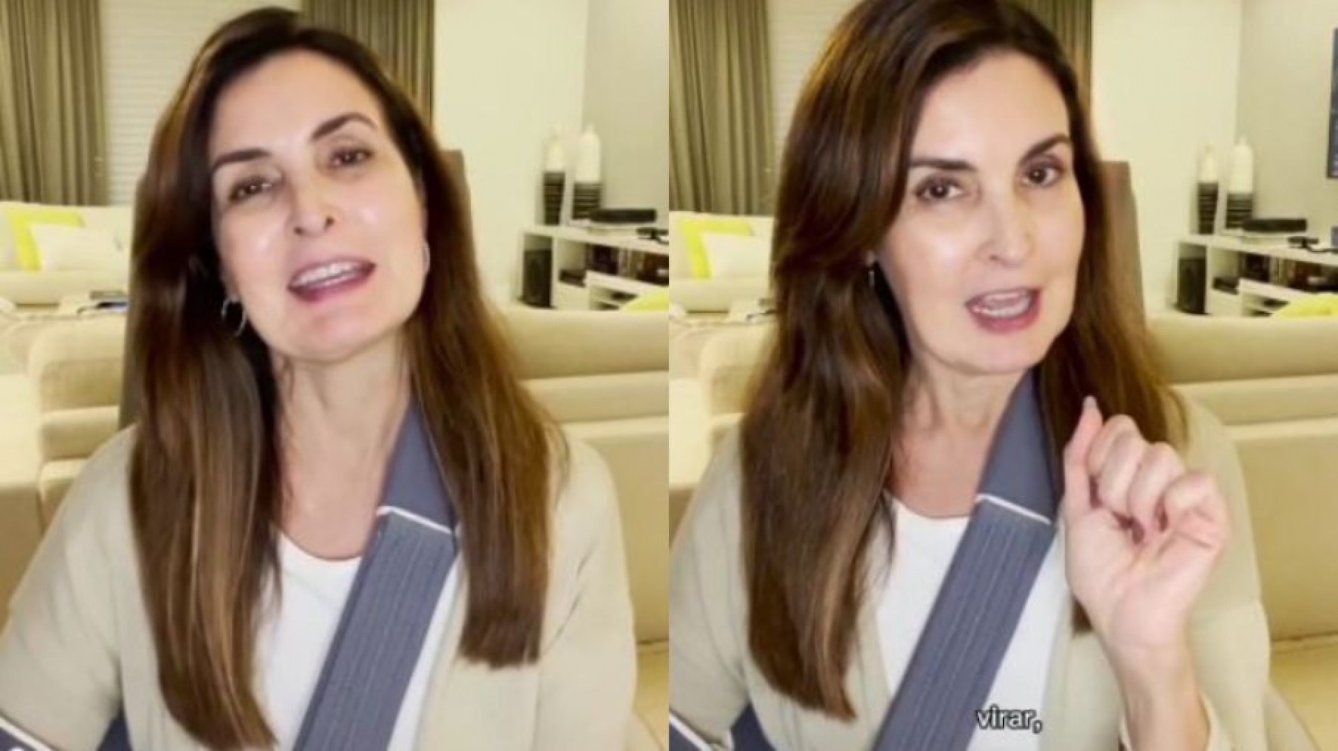 Fátima Bernardes comenta recuperação após cirurgia - Reprodução