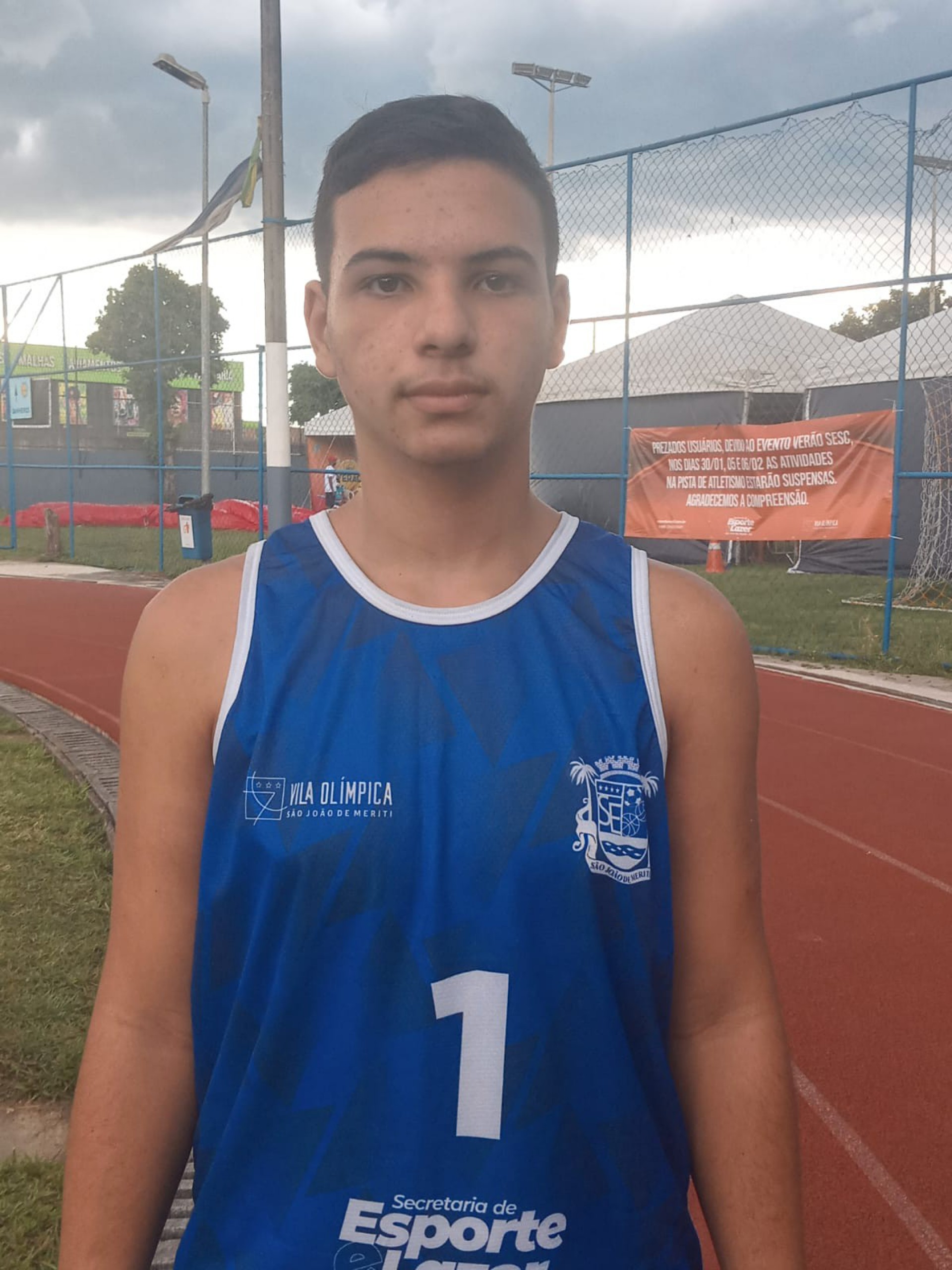 Diego Lopes, atleta da Vila Ol&iacute;mpica e participante da a&ccedil;&atilde;o - Sara Dutra