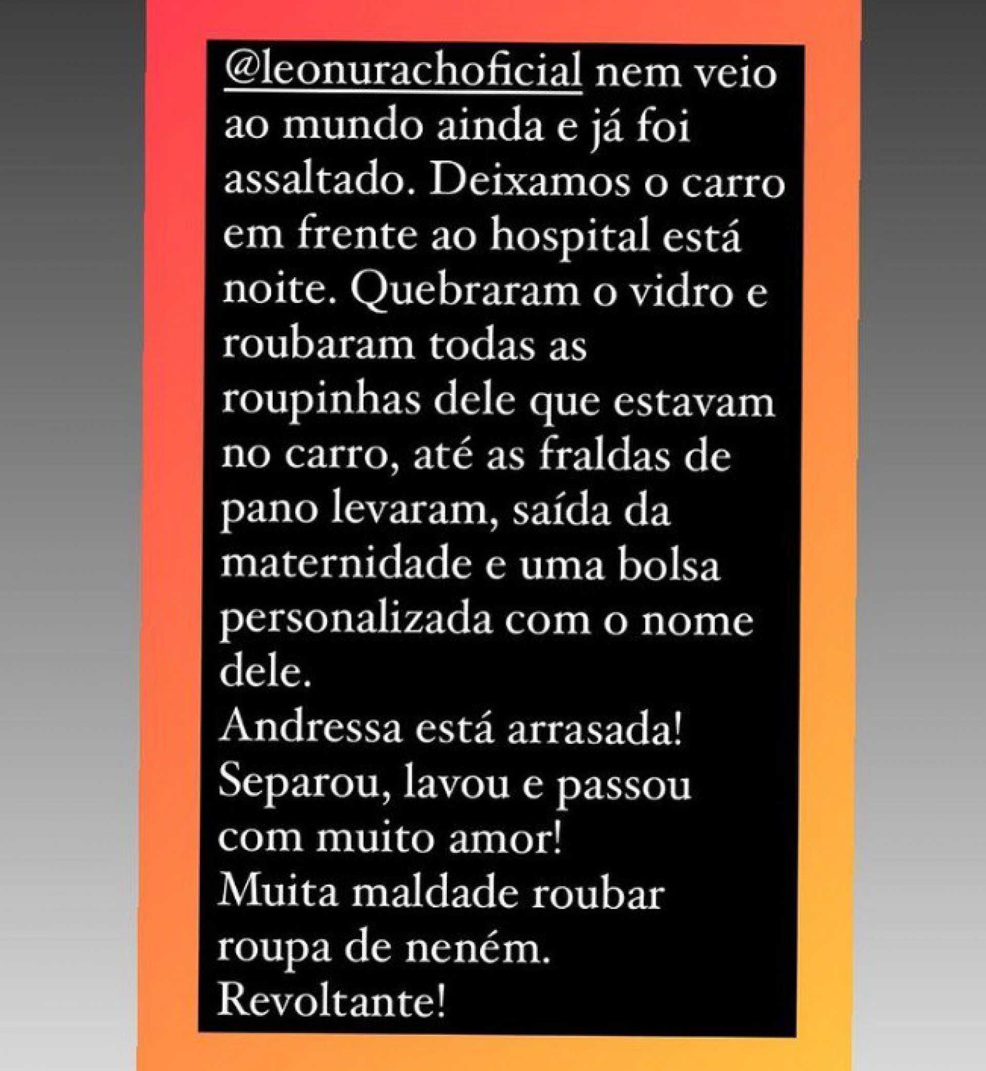 Marido de Andressa Urach relata furto em seu carro - Reprodução/Instagram