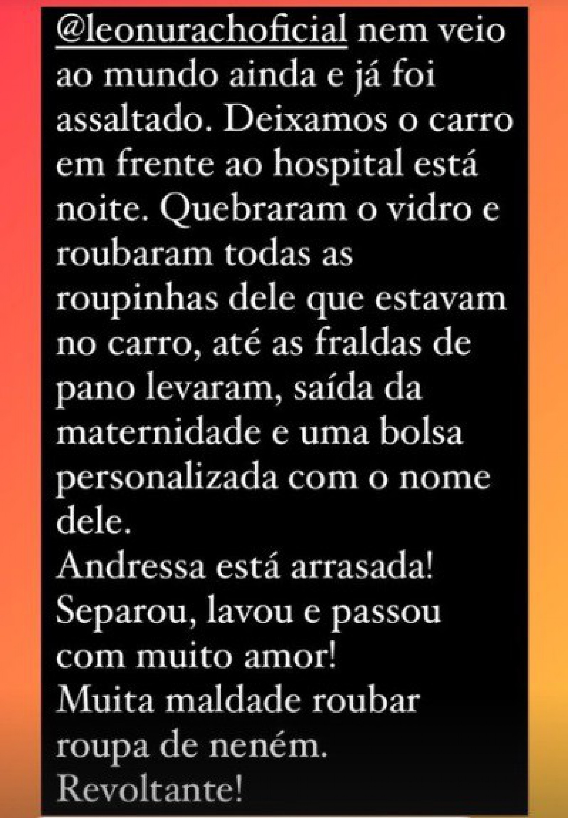 Marido de Andressa Urach relata furto em seu carro - Reprodução/Instagram