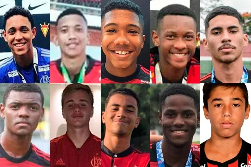 Atletas do Flamengo vítimas do incêndio no Ninho do Urubu - Divulgação