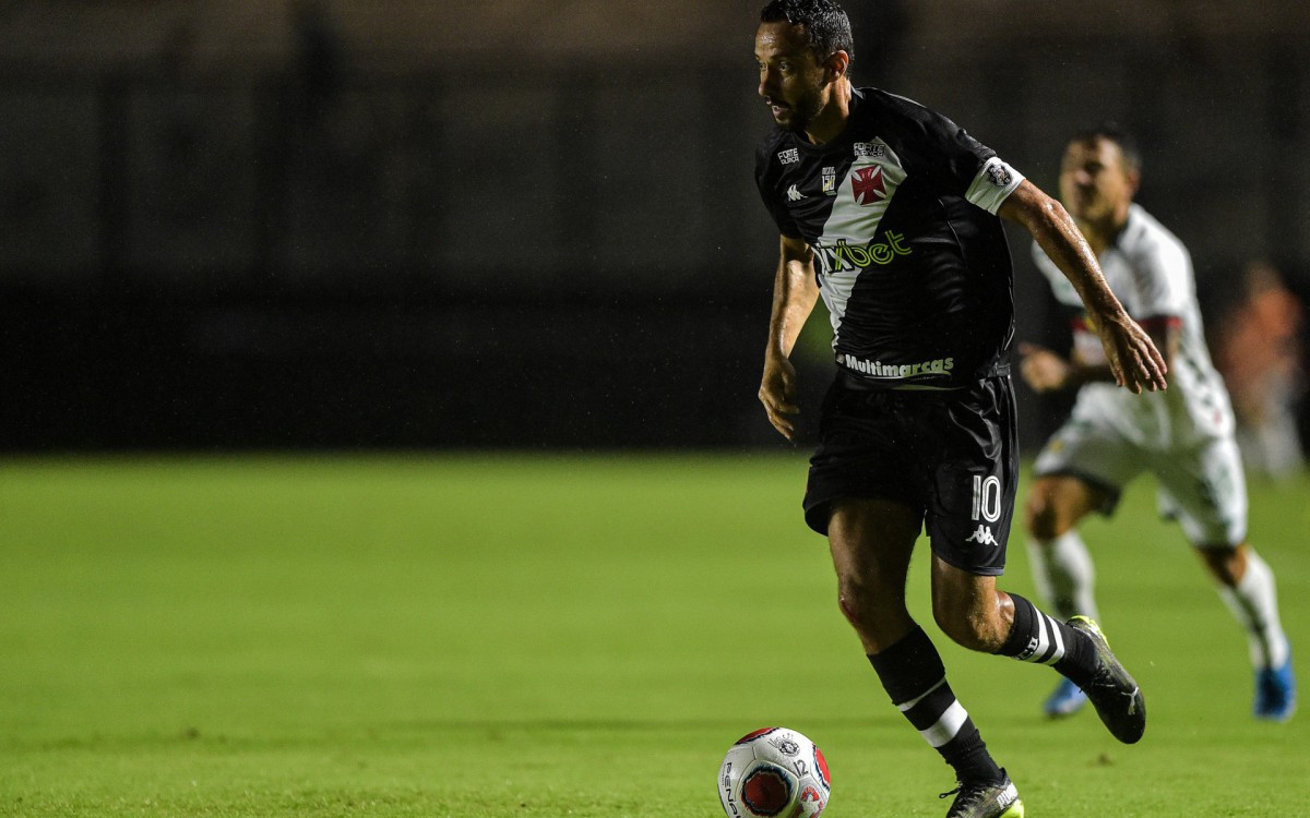 Vasco durante partida entre Vasco e Portuguesa, válido pelo Campeonato Carioca 2022, realizado no Estádio São Januário, na cidade do Rio de Janeiro (RJ), nesta Quarta-feira (09).