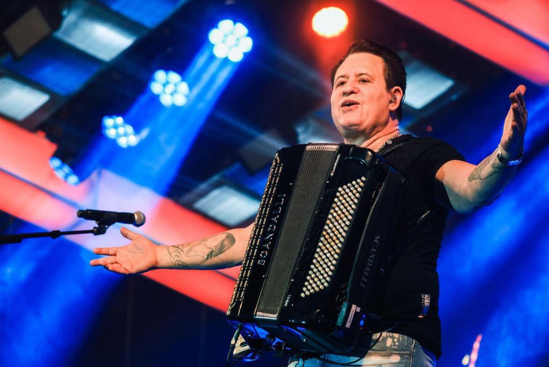 Bruno, da dupla com Marrone, critica vacinação durante show - Reprodução/Instagram